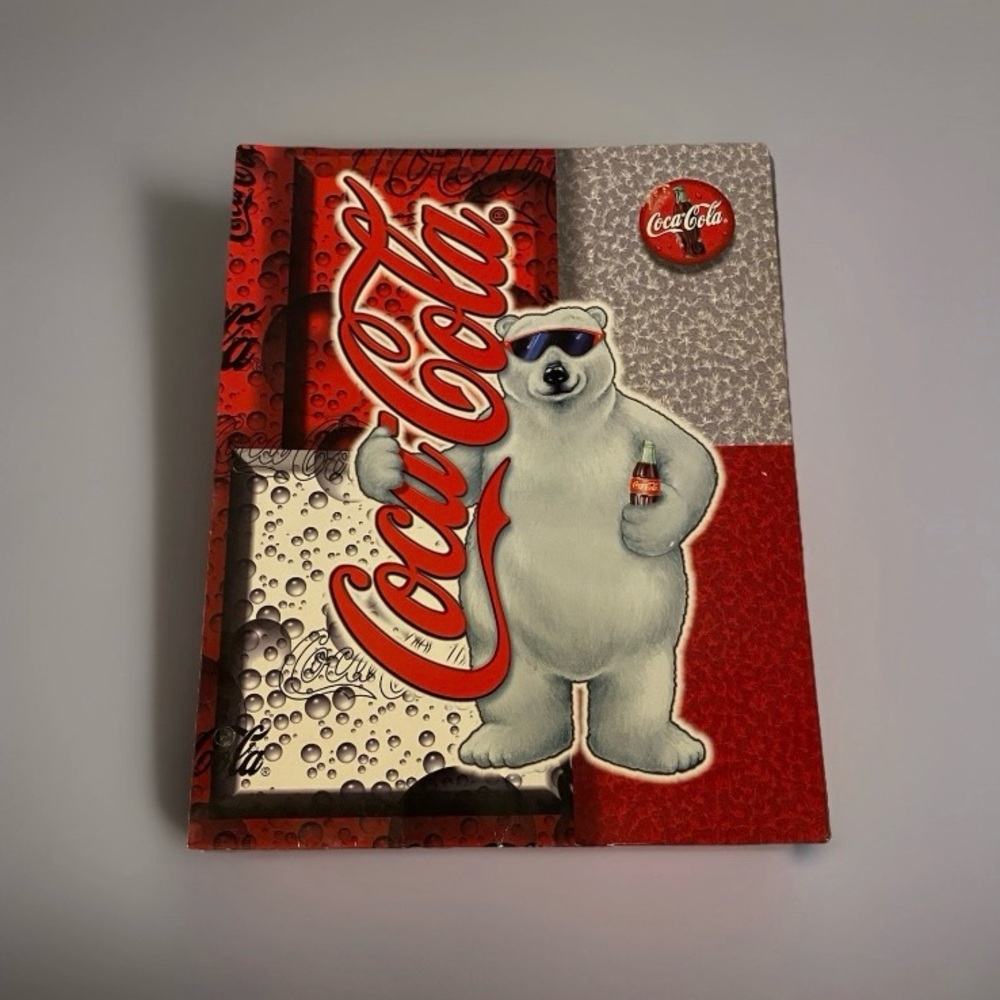 Coca-Cola 1998 Coke brand VTG school folder